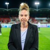 Ancienne internationale aux 127 sélections, Caroline Abbé est aujourd'hui manager de l'équipe de Suisse féminine.